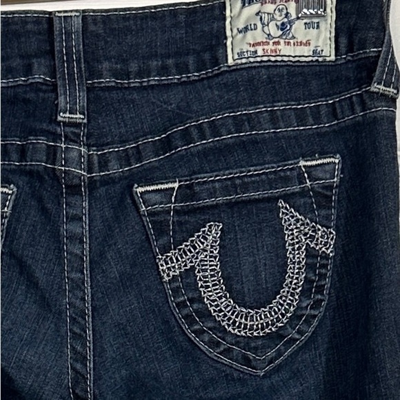 True Religion jeans, sz. 28,‎ skinny, metallic stitching, cotton blend, spring - Picture 5 of 10